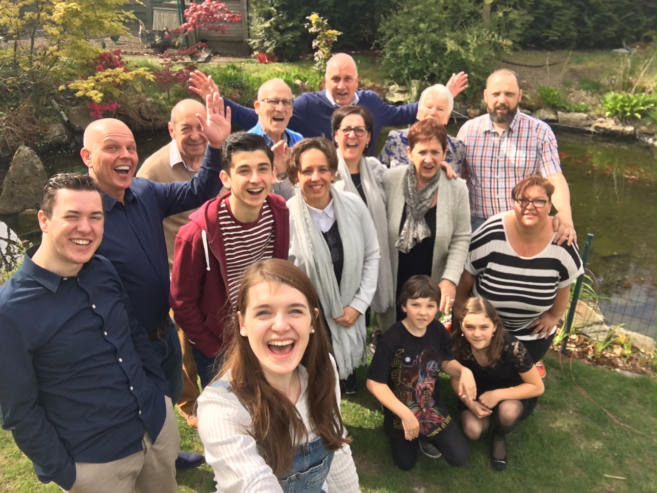 Eendeeieren en familiefoto's